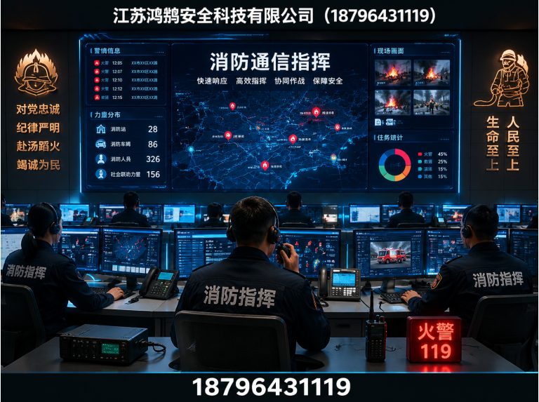 塔城消防通信指挥展示图